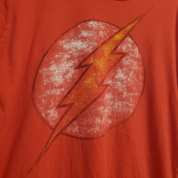 DC Comics The Flash T-Shirt Men's Size Large Short Sleeve Graphic Red Sheldon - Picture 3 of 9